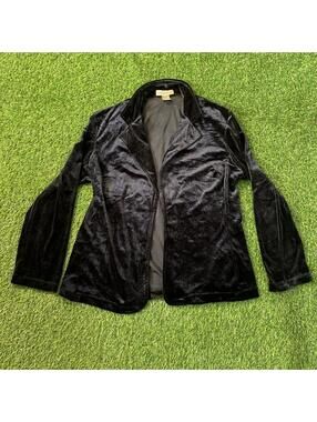 Vintage 90’s Notations Black velvet blazer with satin lining